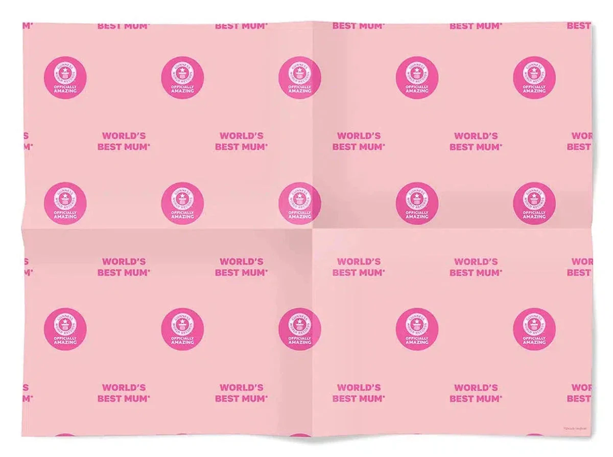 Worlds Best Mum Wrapping Paper - Image 3